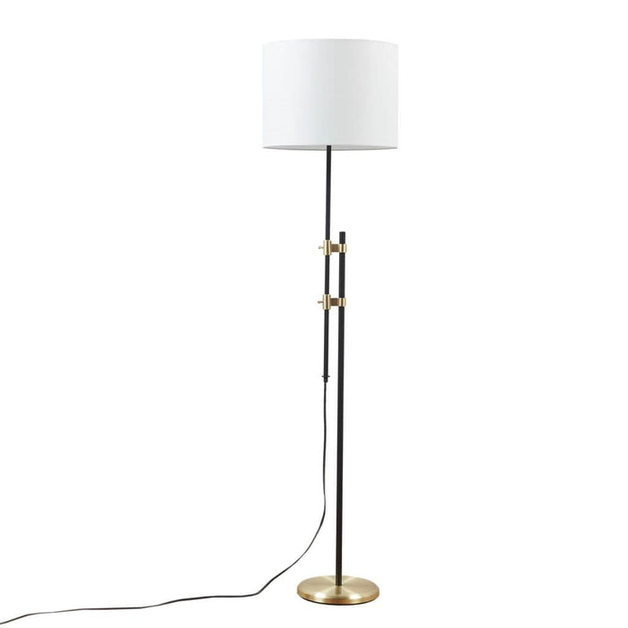 Floor Lamp Ellsworth Asymmetrical Metal Floor Lamp Black/Gold -Free Shipping by Bohemian Home Decor