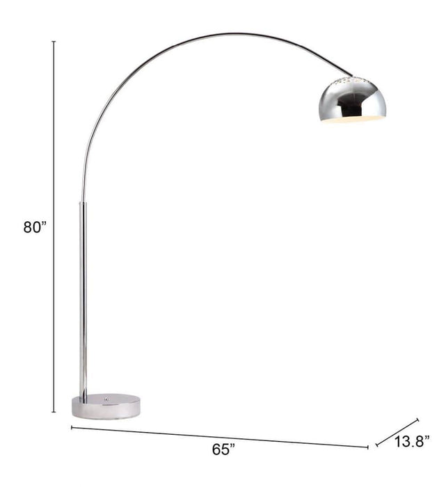 Galactic Floor Lamp Chrome | Bohemian Home Decor