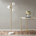 Holloway 3-Globe Light Floor Lamp with Marble Base | Bohemian Home Decor