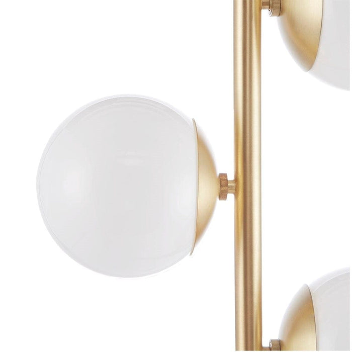 Holloway 3-Globe Light Floor Lamp with Marble Base | Bohemian Home Decor