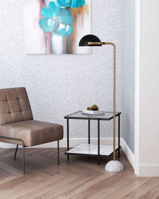 Irving Floor Lamp Black & White | Bohemian Home Decor