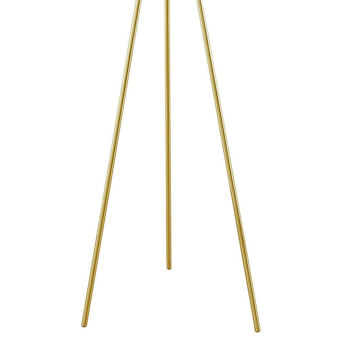 Pacific Metal Tripod Floor Lamp with Glass Shade | Bohemian Home Decor