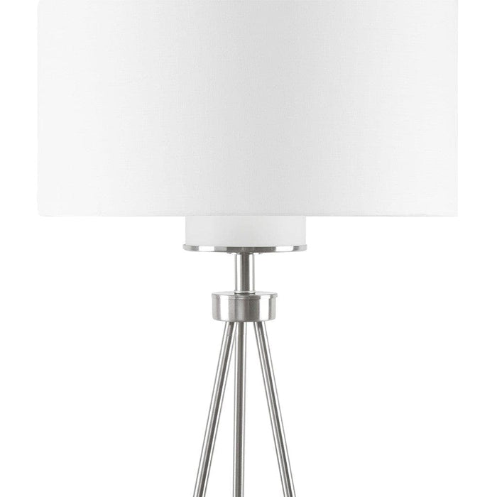 Pacific Metal Tripod Floor Lamp with Glass Shade | Bohemian Home Decor