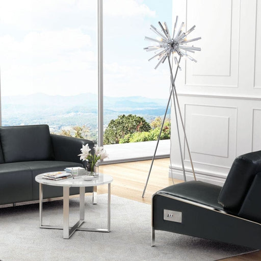 Savoy Floor Lamp Chrome | Bohemian Home Decor