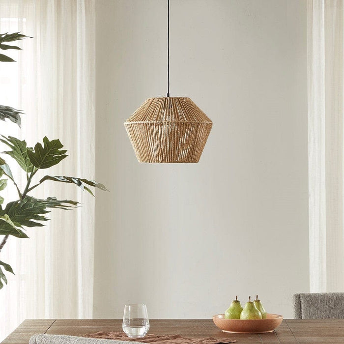 Ramsey Natural Woven Rope Pendant