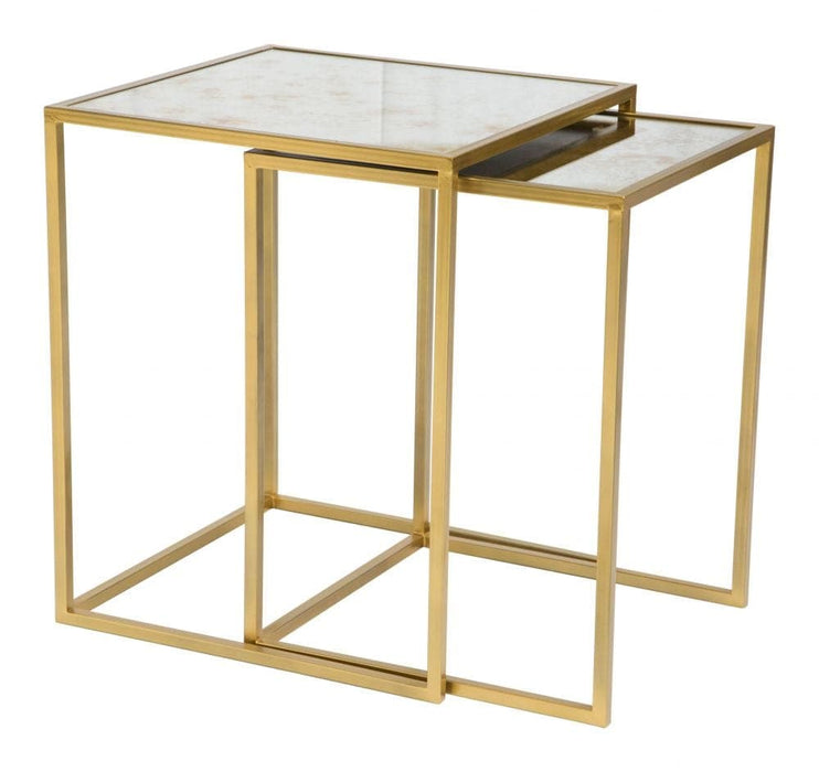 Calais Nesting Tables Gold | Bohemian Home Decor