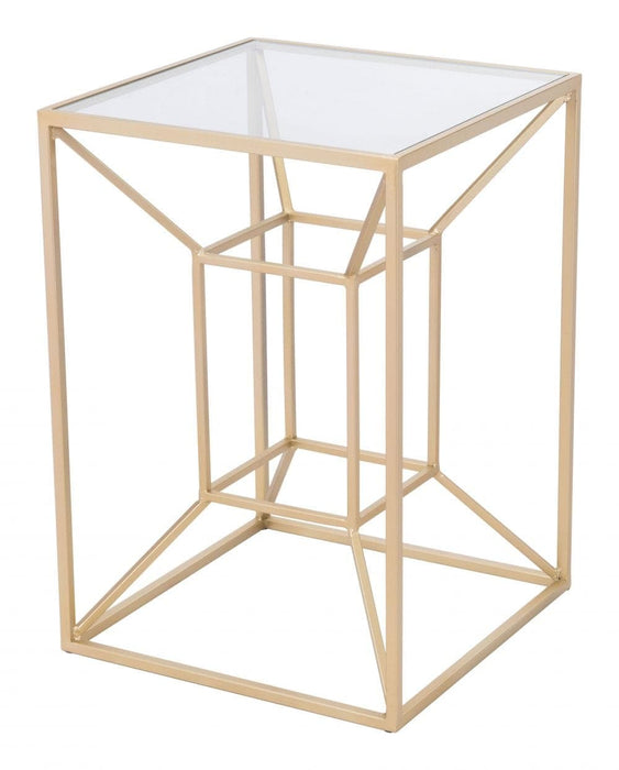 Canyon Side Table Gold | Bohemian Home Decor