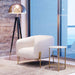 Haru Side Table White & Gold | Bohemian Home Decor