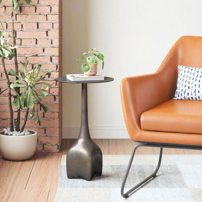 Lexi Side Table Charcoal | Bohemian Home Decor