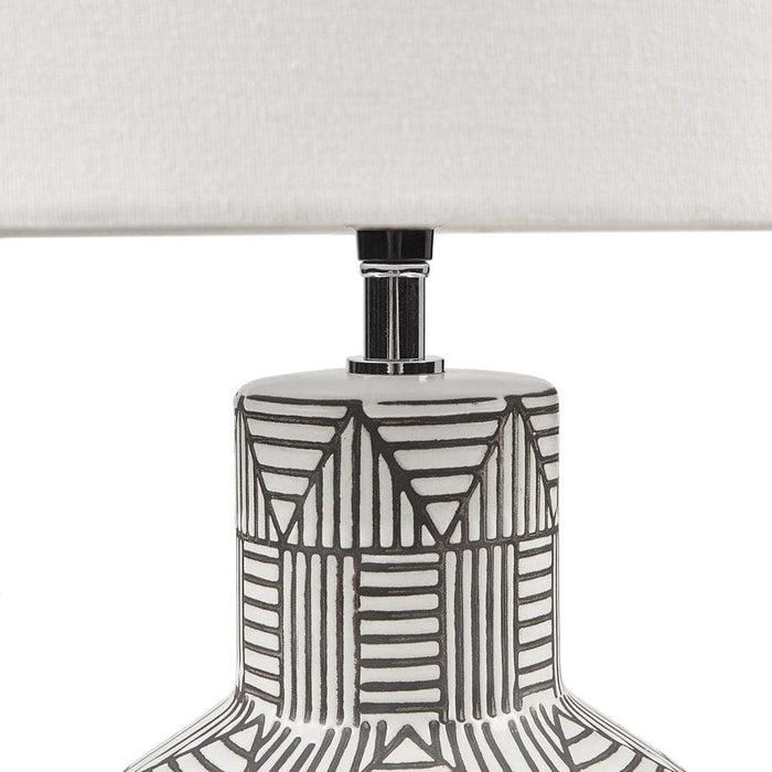 Agape Boho Ceramic Table Lamp | Bohemian Home Decor