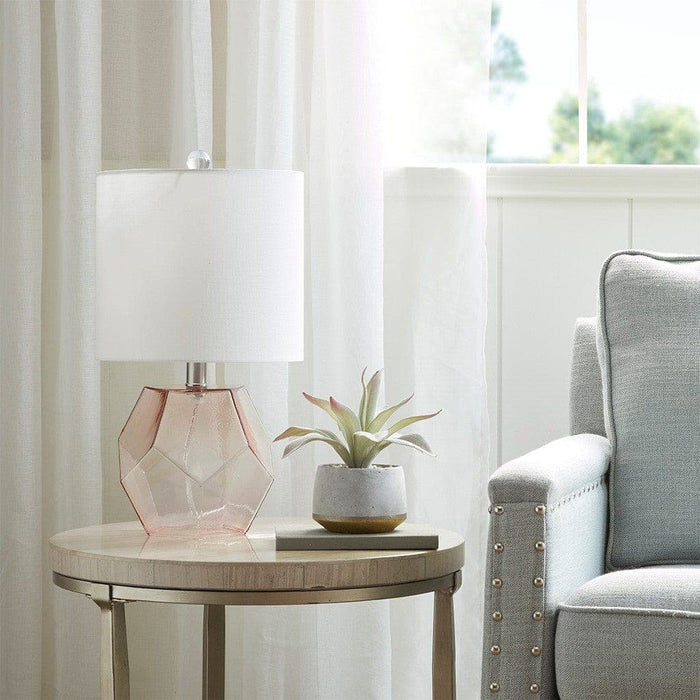 Bella Geometric Glass Table Lamp | Bohemian Home Decor