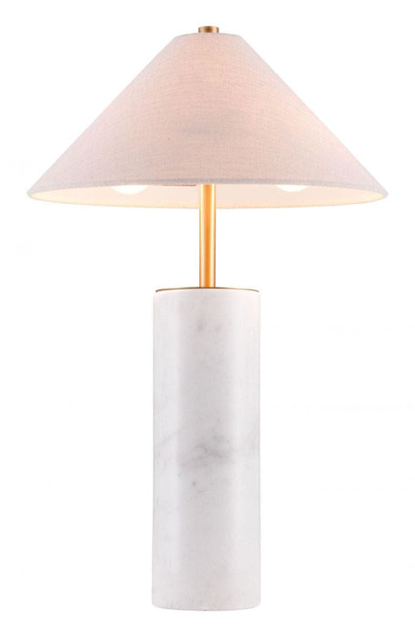 Ciara Table Lamp Beige & White | Bohemian Home Decor