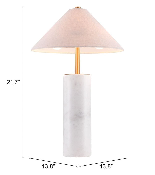 Ciara Table Lamp Beige & White | Bohemian Home Decor