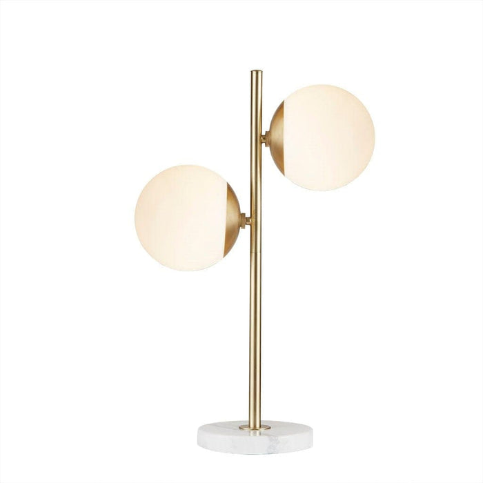 Table Lamp Holloway Table Lamp White/Gold -Free Shipping by Bohemian Home Decor
