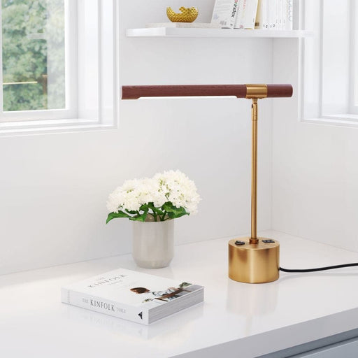 Kippy Table Lamp Brown & Brass | Bohemian Home Decor