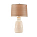 Table Lamp Tate Boho Textured Ceramic Table Lamp Ivory - by Bohemian Home Decor